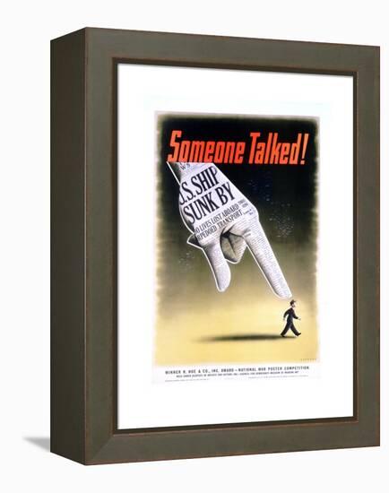 Someone Talked! Poster-Henry Koerner-Framed Premier Image Canvas