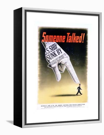 Someone Talked! Poster-Henry Koerner-Framed Premier Image Canvas