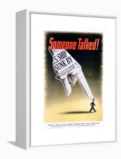 Someone Talked! Poster-Henry Koerner-Framed Premier Image Canvas