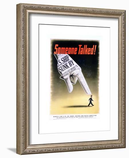 Someone Talked! Poster-Henry Koerner-Framed Giclee Print