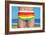 Someone Wearing a Rainbow Swimsuit on the Beach-nito-Framed Photographic Print