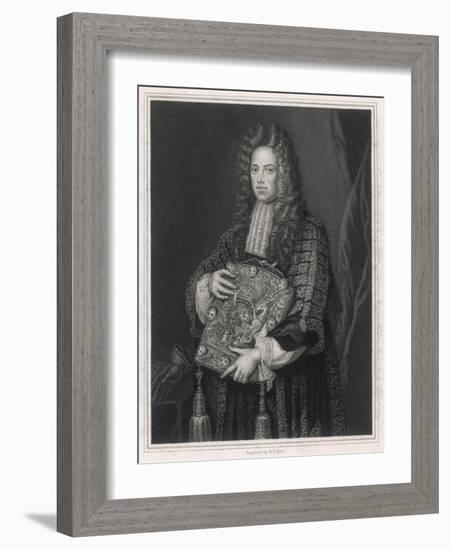 Somers with Seal-Godfrey Kneller-Framed Art Print