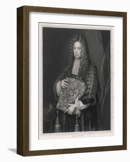 Somers with Seal-Godfrey Kneller-Framed Art Print