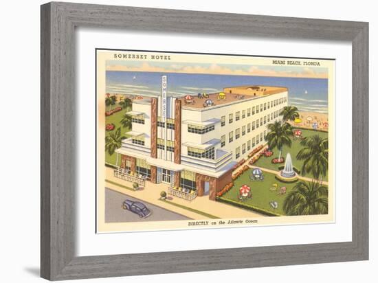 Somerset Hotel, Miami Beach, Florida-null-Framed Art Print