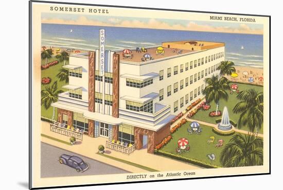 Somerset Hotel, Miami Beach, Florida-null-Mounted Art Print