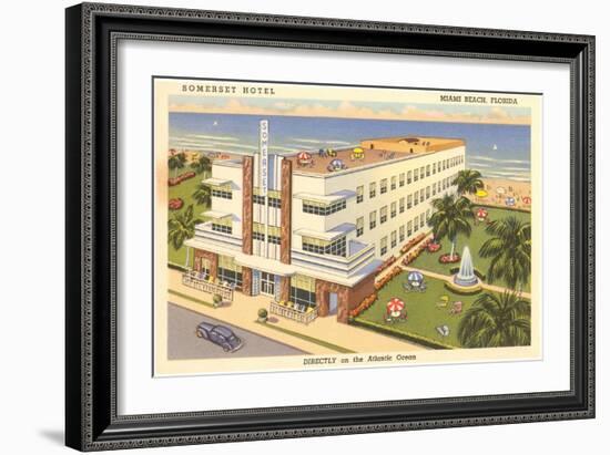 Somerset Hotel, Miami Beach, Florida-null-Framed Premium Giclee Print
