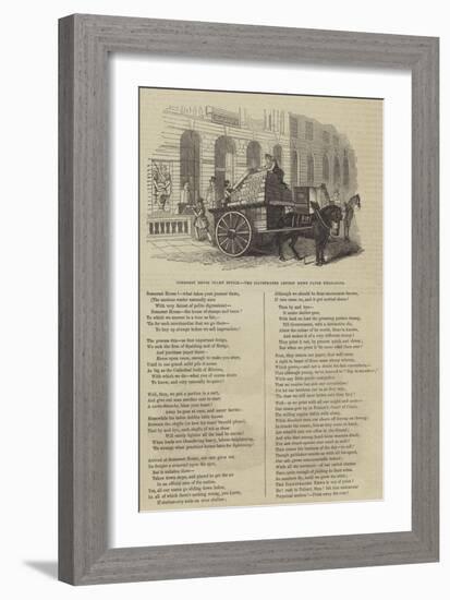 Somerset House Stamp Office, the Illustrated London News Paper Unloading-null-Framed Giclee Print