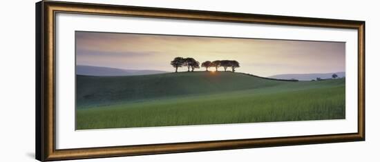 Somerset Sunrise-David Noton-Framed Art Print