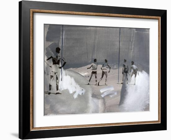 Something In The Way-János Huszti-Framed Art Print