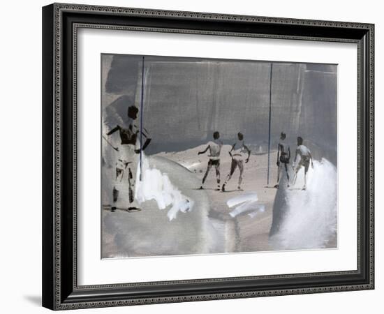 Something In The Way-János Huszti-Framed Art Print