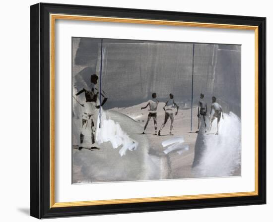 Something In The Way-János Huszti-Framed Art Print