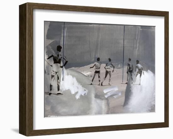 Something In The Way-János Huszti-Framed Art Print