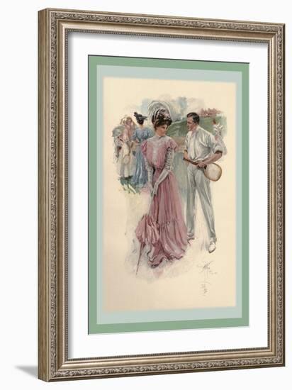 Something More Than a Diversion-Harrison Fisher-Framed Art Print