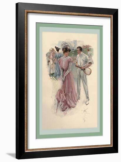 Something More Than a Diversion-Harrison Fisher-Framed Art Print