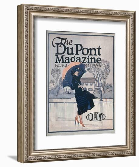 Something New in Sportswear, Front Cover of the 'Dupont Magazine', April 1921-American School-Framed Giclee Print