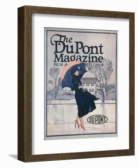 Something New in Sportswear, Front Cover of the 'Dupont Magazine', April 1921-American School-Framed Giclee Print