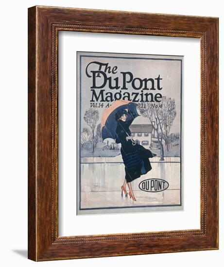 Something New in Sportswear, Front Cover of the 'Dupont Magazine', April 1921-American School-Framed Giclee Print