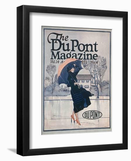 Something New in Sportswear, Front Cover of the 'Dupont Magazine', April 1921-American School-Framed Giclee Print