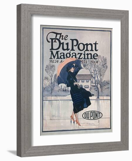 Something New in Sportswear, Front Cover of the 'Dupont Magazine', April 1921-American School-Framed Giclee Print