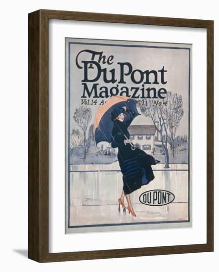 Something New in Sportswear, Front Cover of the 'Dupont Magazine', April 1921-American School-Framed Giclee Print