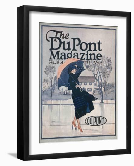 Something New in Sportswear, Front Cover of the 'Dupont Magazine', April 1921-American School-Framed Giclee Print