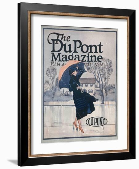 Something New in Sportswear, Front Cover of the 'Dupont Magazine', April 1921-American School-Framed Giclee Print