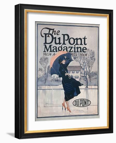 Something New in Sportswear, Front Cover of the 'Dupont Magazine', April 1921-American School-Framed Giclee Print