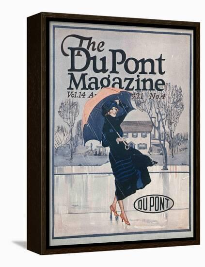 Something New in Sportswear, Front Cover of the 'Dupont Magazine', April 1921-American School-Framed Premier Image Canvas