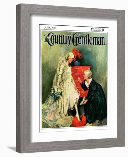 "Something Old, Something New," Country Gentleman Cover, June 1, 1928-William Meade Prince-Framed Giclee Print