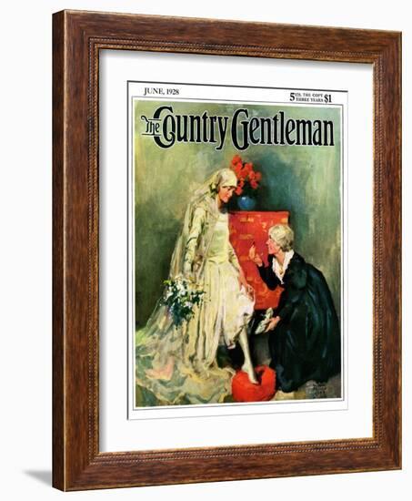 "Something Old, Something New," Country Gentleman Cover, June 1, 1928-William Meade Prince-Framed Giclee Print