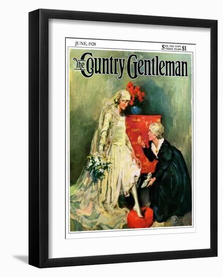 "Something Old, Something New," Country Gentleman Cover, June 1, 1928-William Meade Prince-Framed Giclee Print