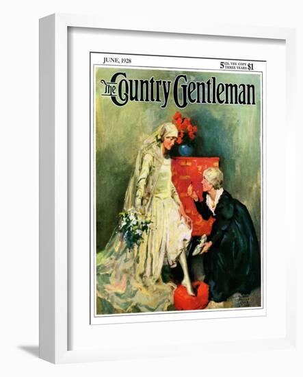 "Something Old, Something New," Country Gentleman Cover, June 1, 1928-William Meade Prince-Framed Giclee Print