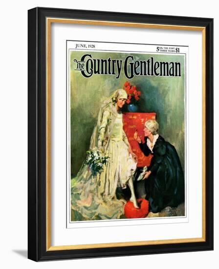 "Something Old, Something New," Country Gentleman Cover, June 1, 1928-William Meade Prince-Framed Giclee Print