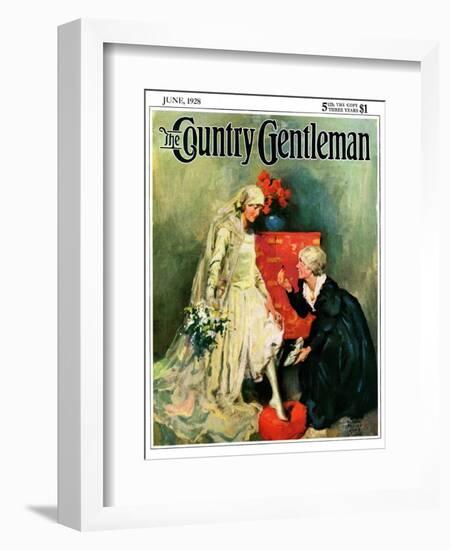 "Something Old, Something New," Country Gentleman Cover, June 1, 1928-William Meade Prince-Framed Giclee Print