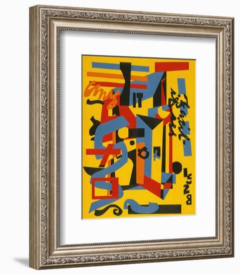 Something on the Eight Ball, 1953-1954-Stuart Davis-Framed Art Print