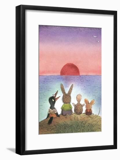 Something Red - Turtle-Valeri Gorbachev-Framed Giclee Print