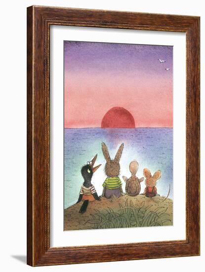 Something Red - Turtle-Valeri Gorbachev-Framed Giclee Print