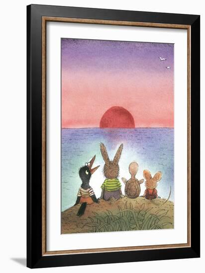 Something Red - Turtle-Valeri Gorbachev-Framed Giclee Print