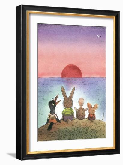 Something Red - Turtle-Valeri Gorbachev-Framed Giclee Print