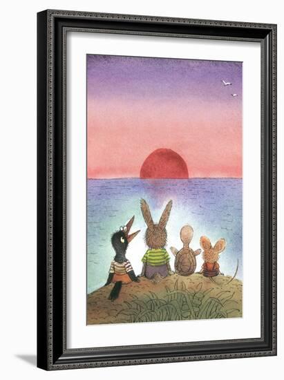 Something Red - Turtle-Valeri Gorbachev-Framed Premium Giclee Print