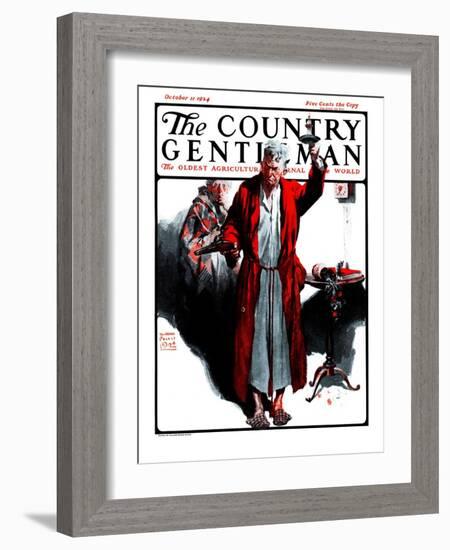 "Something Went Bump in the Night," Country Gentleman Cover, October 11, 1924-William Meade Prince-Framed Giclee Print