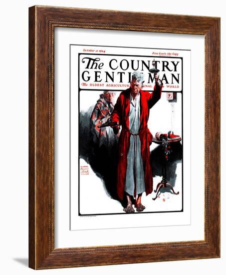 "Something Went Bump in the Night," Country Gentleman Cover, October 11, 1924-William Meade Prince-Framed Giclee Print