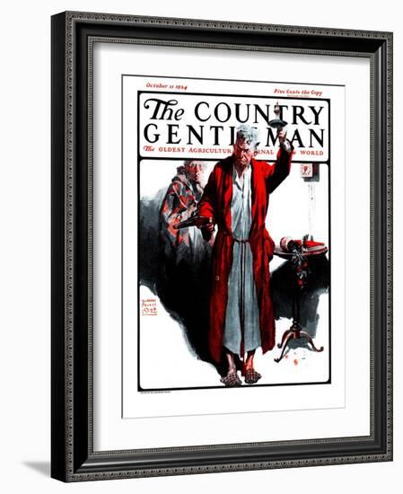 "Something Went Bump in the Night," Country Gentleman Cover, October 11, 1924-William Meade Prince-Framed Giclee Print