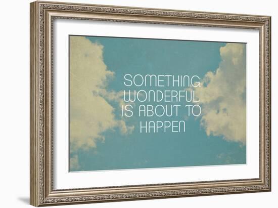 Something Wonderful-Vintage Skies-Framed Giclee Print