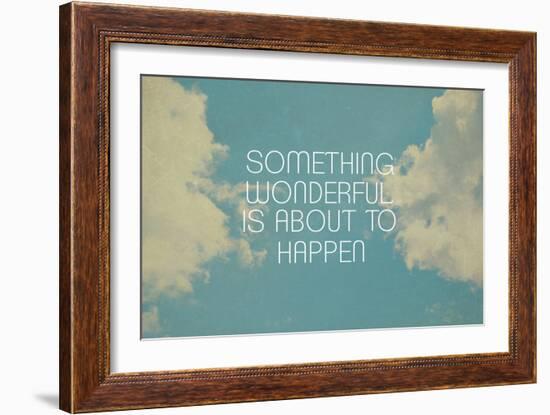 Something Wonderful-Vintage Skies-Framed Giclee Print