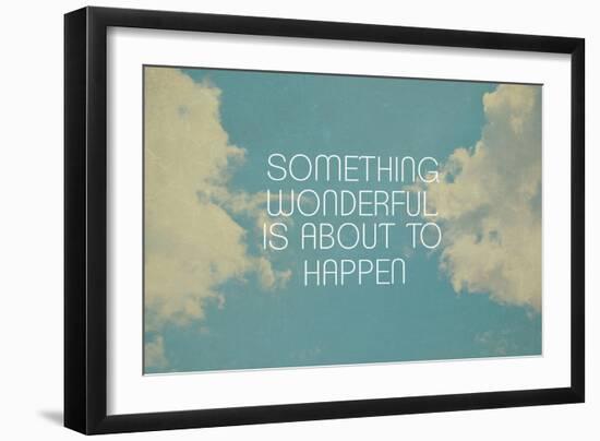 Something Wonderful-Vintage Skies-Framed Giclee Print