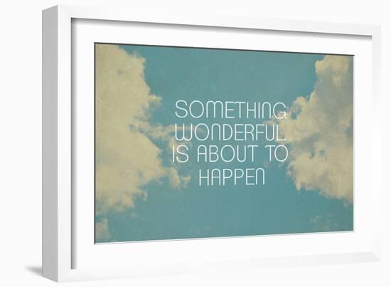 Something Wonderful-Vintage Skies-Framed Giclee Print