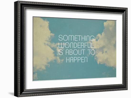 Something Wonderful-Vintage Skies-Framed Giclee Print