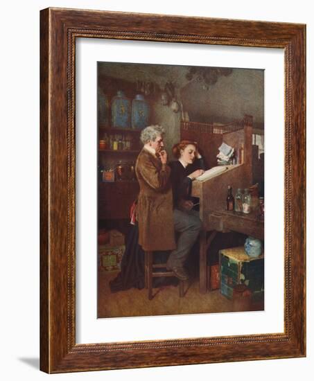 'Something Wrong Somewhere', c1850-Charles Green-Framed Giclee Print