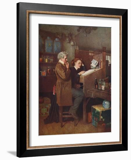 'Something Wrong Somewhere', c1850-Charles Green-Framed Giclee Print